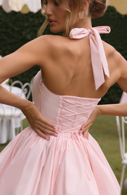 Maricia Mini Elbise - Pembe