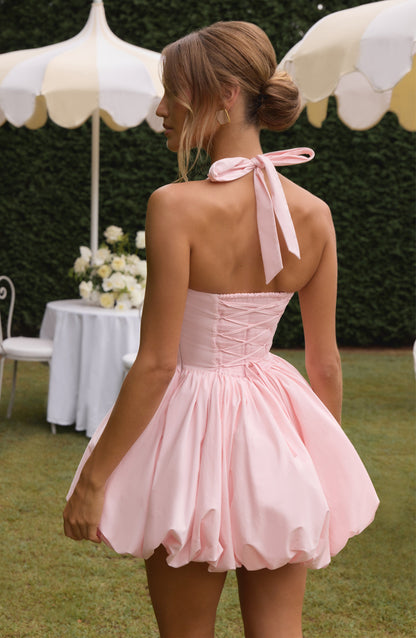 Maricia Mini Elbise - Pembe