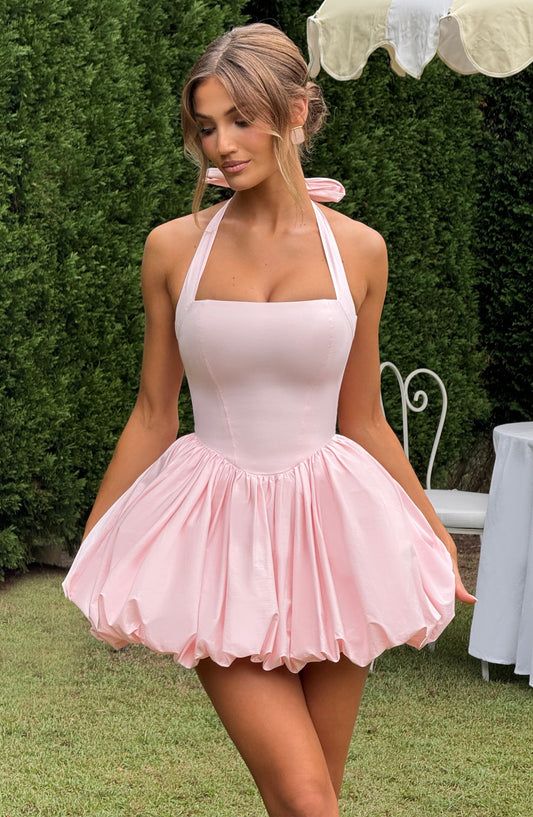 Maricia Mini Elbise - Pembe