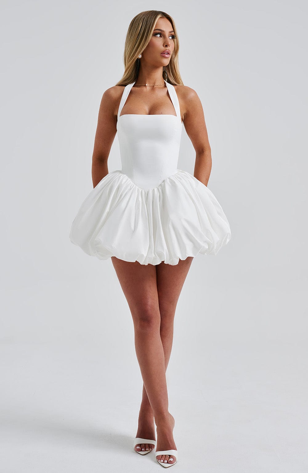 Maricia Mini Elbise - Ivory