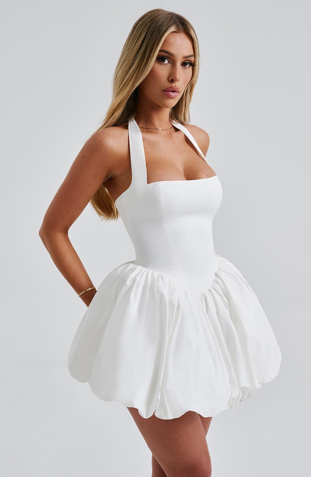 Maricia Mini Elbise - Ivory