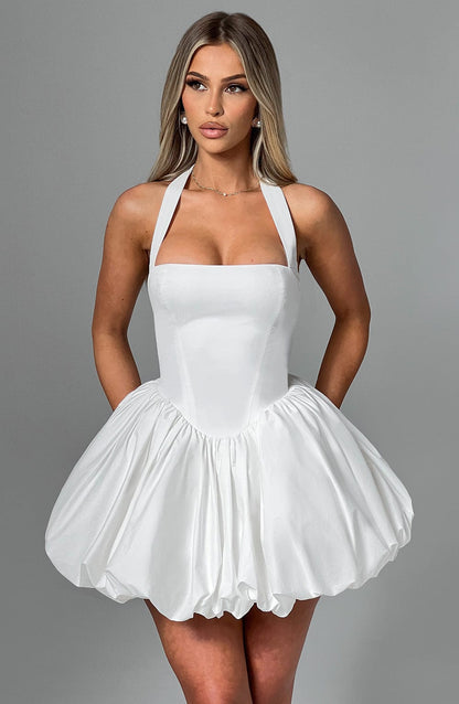 Maricia Mini Elbise - Ivory