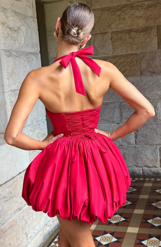 Maricia Mini Elbise - Kırmızı