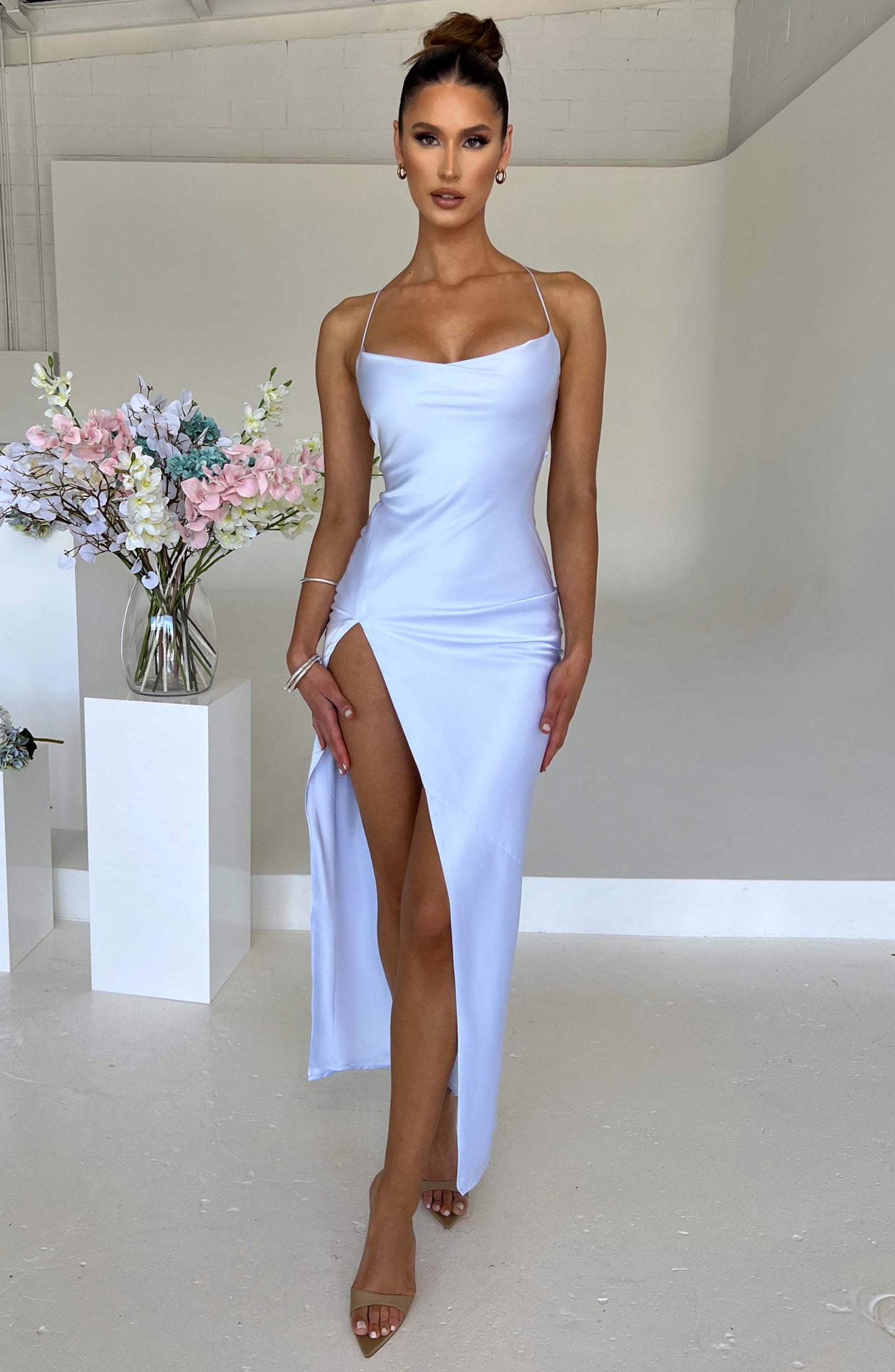 Misha Maxi Elbise - Bebek Mavisi