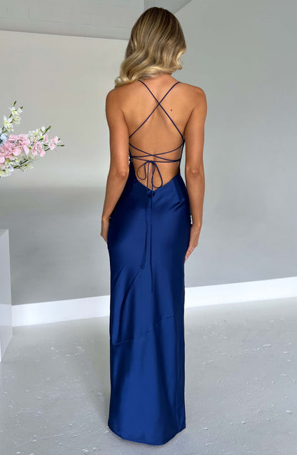 Misha Maxi Elbise - Lacivert