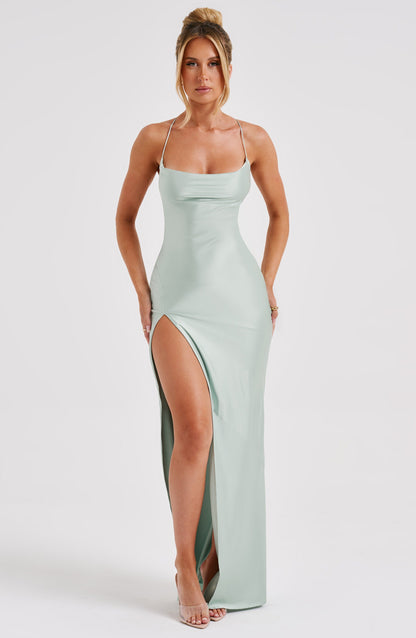 Misha Maxi Elbise - Sage
