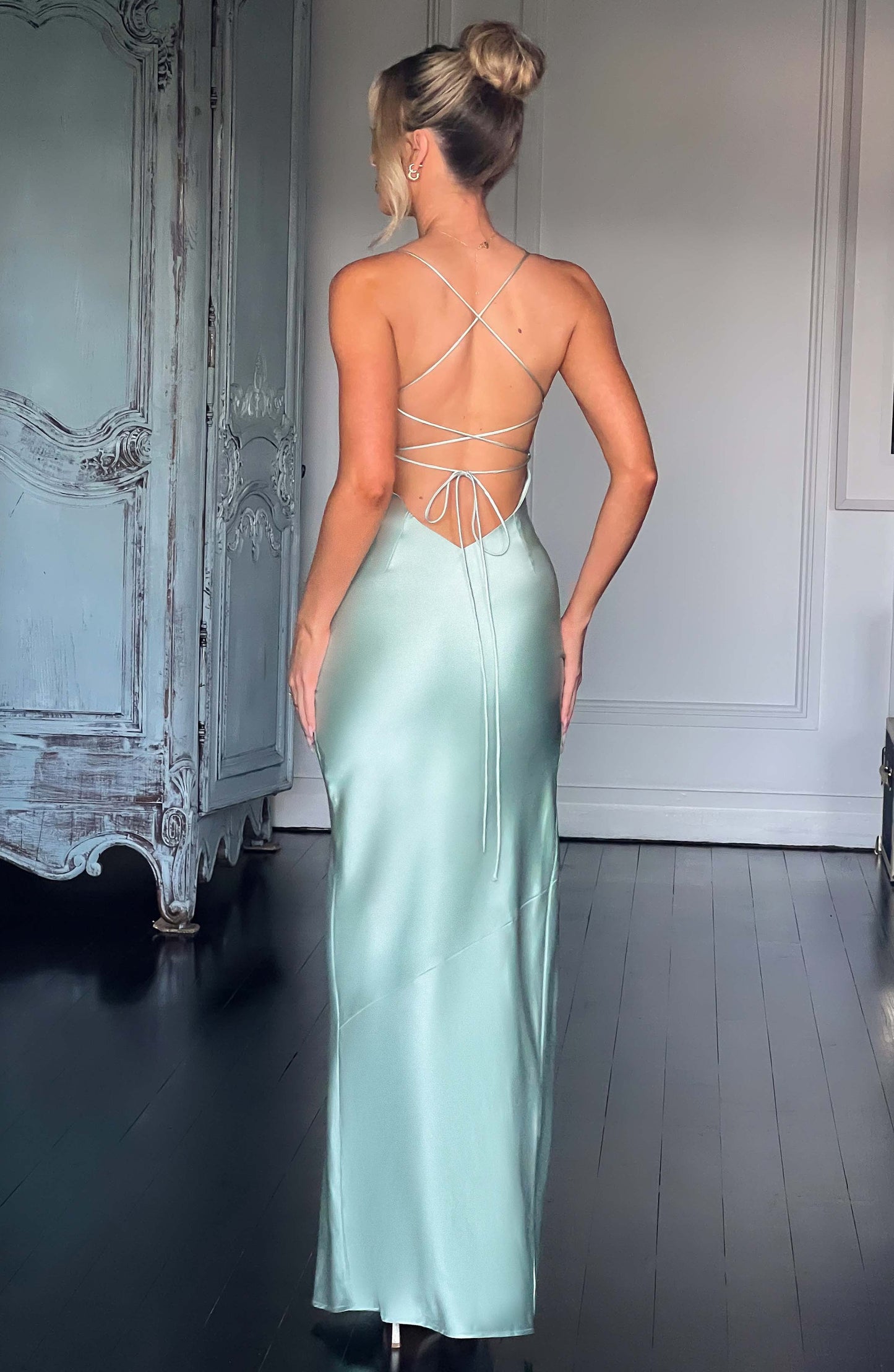 Misha Maxi Elbise - Sage