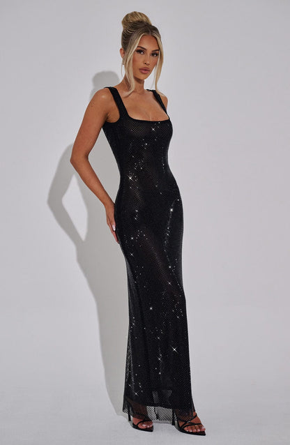 Petra Maxi Elbise - Siyah