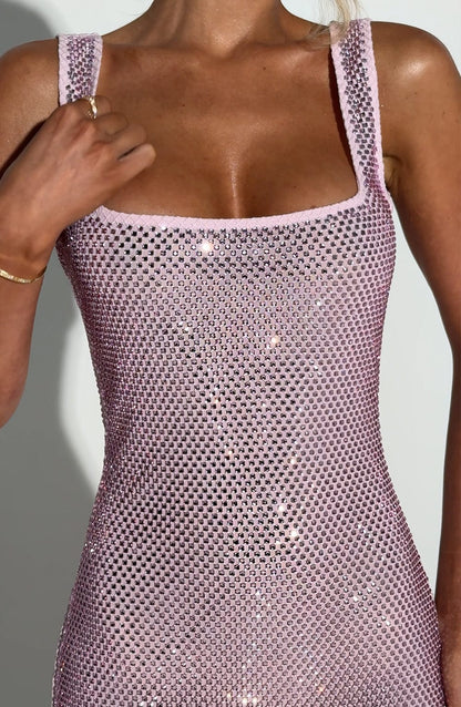 Petra Maxi Elbise - Pembe