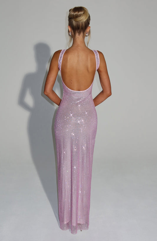 Petra Maxi Elbise - Pembe