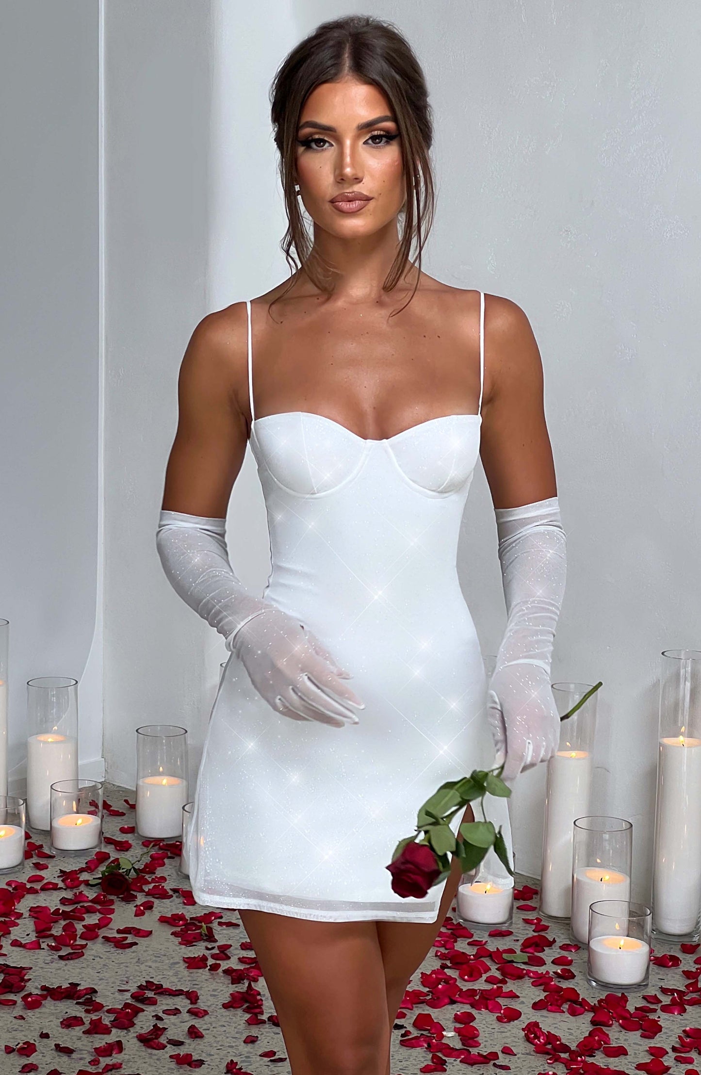 Pixie Mini Elbise - Fildişi