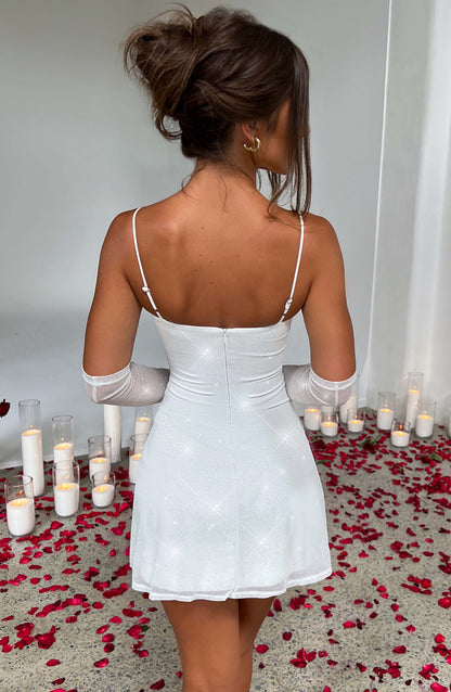 Pixie Mini Elbise - Fildişi