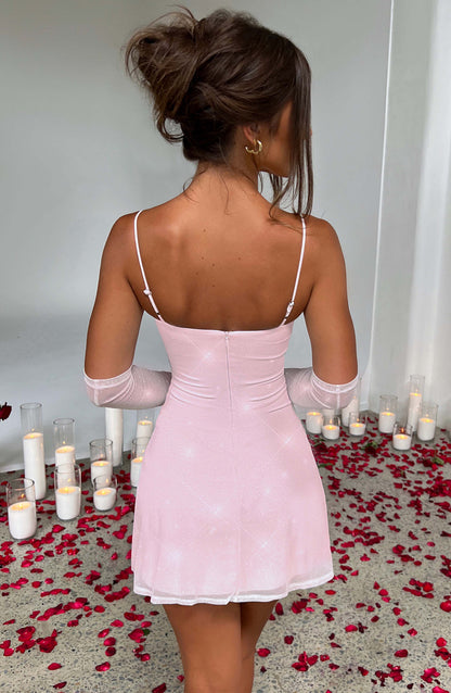 Pixie Mini Elbise - Pembe