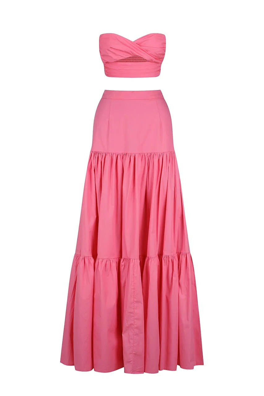 Ayla Maxi Etek - Pembe
