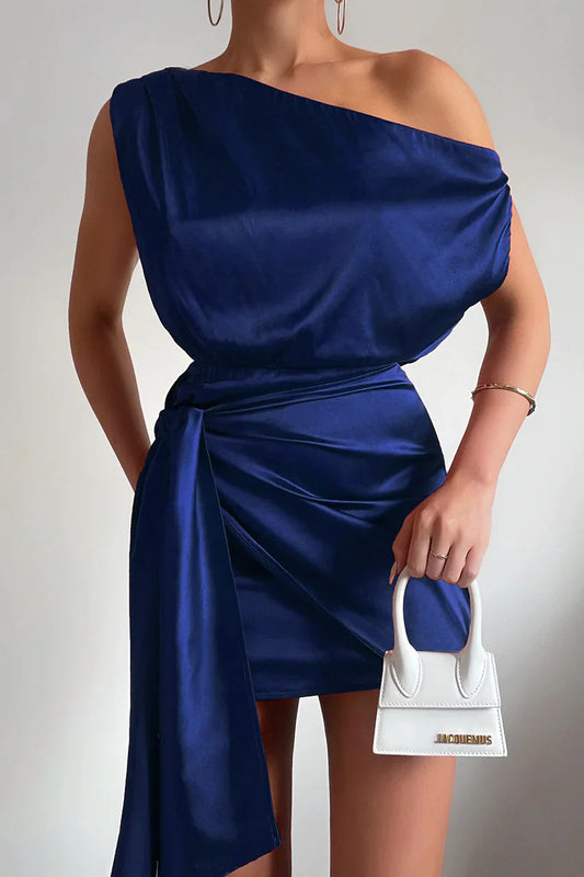Charisma Mini Elbise - Lacivert