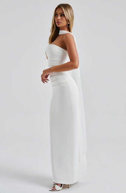 Yulia Maxi Elbise - Ivory