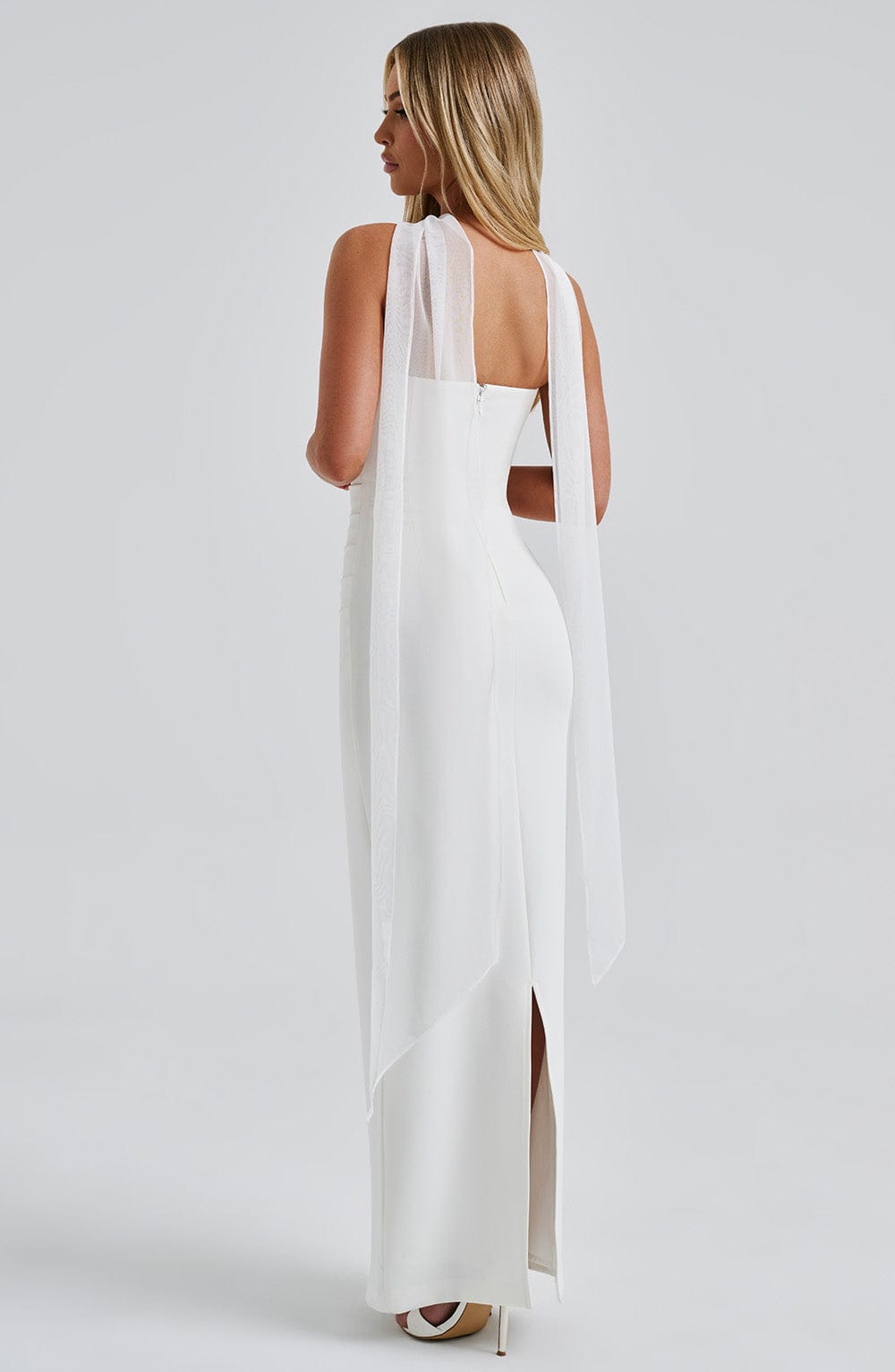Yulia Maxi Elbise - Ivory