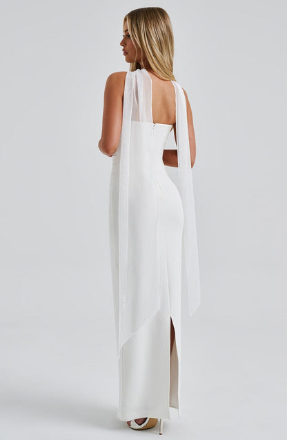 Yulia Maxi Elbise - Ivory