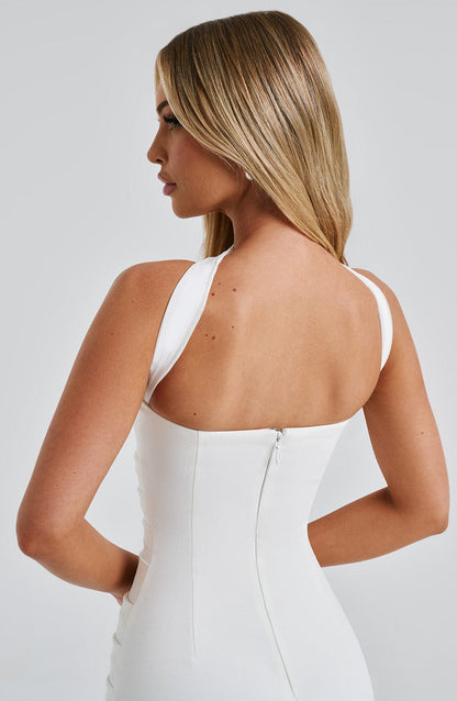Yulia Maxi Elbise - Ivory