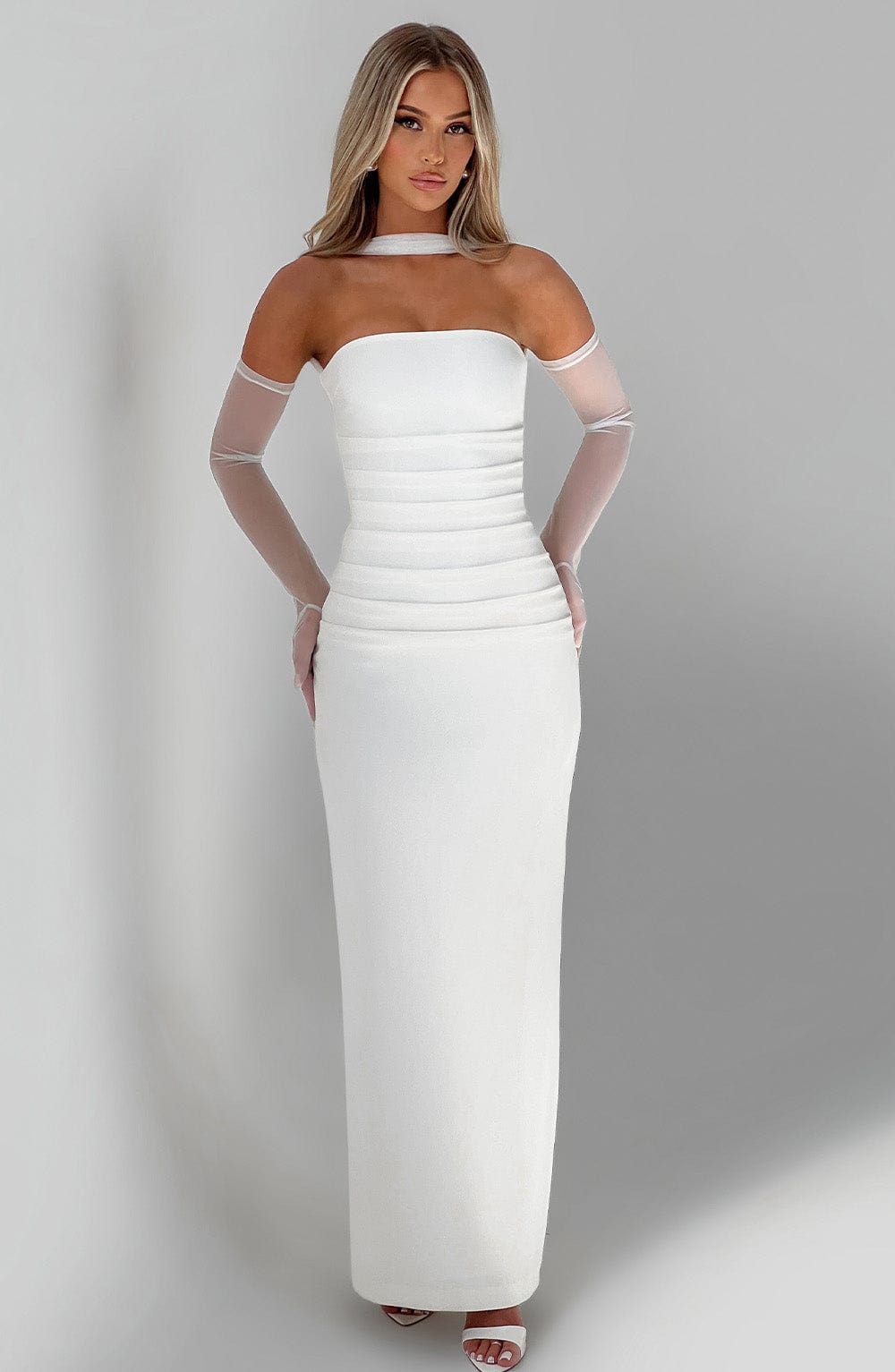 Yulia Maxi Elbise - Ivory