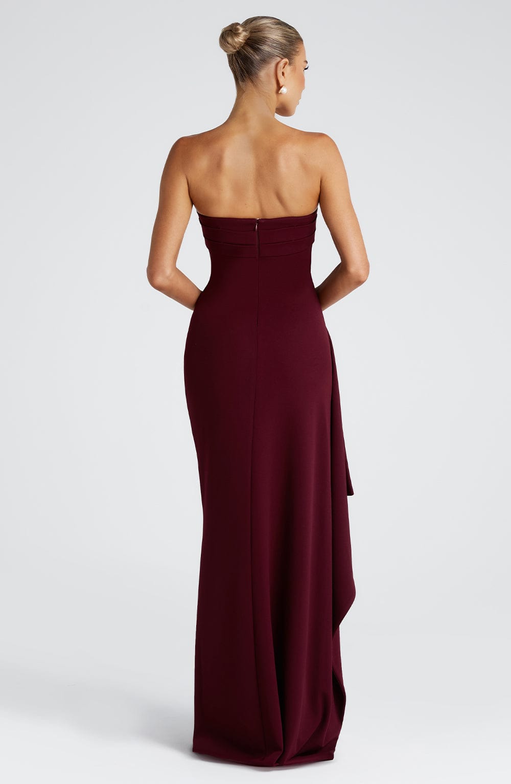 Zafira Maxi Elbise - Kiraz